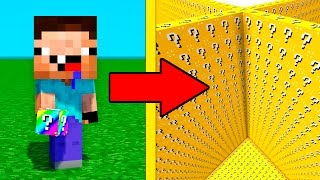 НУБ ПРОТИВ ЛАКИ БЛОКОВ В МАЙНКРАФТ ! Мультик Майнкрафт Minecraft