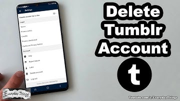How to Delete Tumblr Account