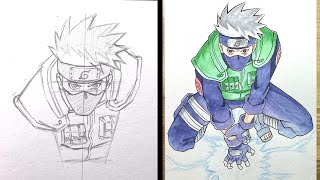 How to Draw Kakashi Chidori - Drawing Tutorial