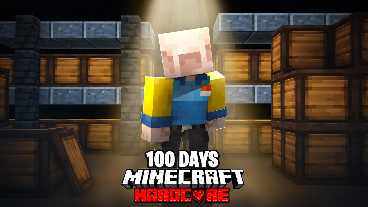 I Survived 100 Days in an INFINITE IKEA in Minecraft Hardcore...