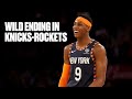 Final Minute of Rockets vs. Knicks Thriller at MSG