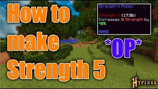 How to make Strength 5 potions - Hypixel Skyblock @Ironmaxke