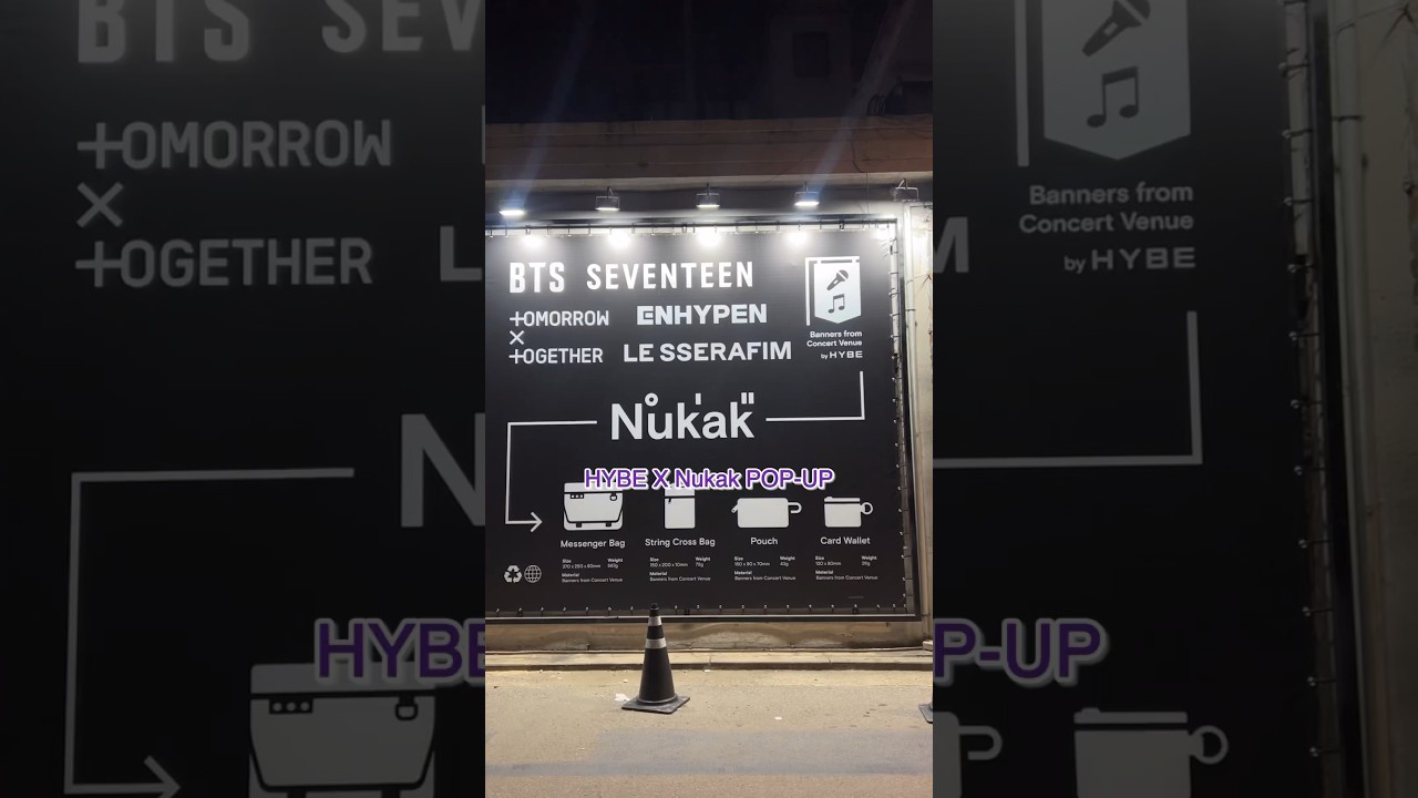 Hybe X Nukak Pop-up Store💜📍聖水洞(성수동)