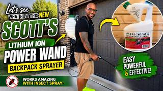 NEW Scotts 2-in-1 Lithium-Ion Power Wand Backpack Sprayer | Easy DIY Insect Control!