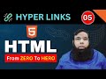 Learn html fast master hyperlinks in html by shahid naeem  class 05