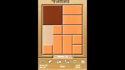 Klotski Easy Level 78 of 78 Par solution