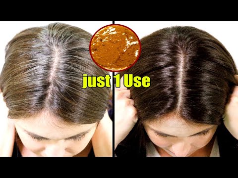just 1 hour white hair to brown permanently Naturally | simple ingredient | Color Your Hair Naturall