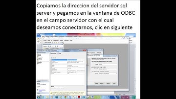 Conexion ODBC With SQL Server