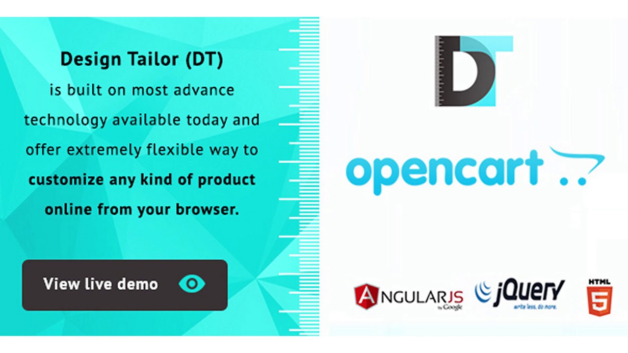 Design Tailor - Custom Product Designer Plugin Opencart | Codecanyon ...