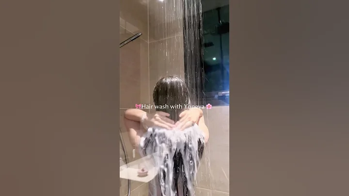 Pink Hair Wash 🎀💦 #hairtok #selfcare #haircare #asmr #hairwash #routines #hairwashday #cleangirl