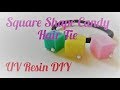 UV Resin DIY Square Candy Hair Tie