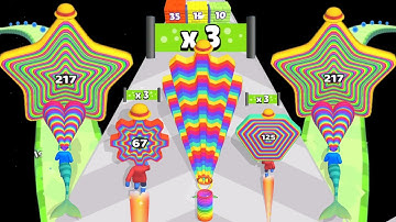 LAYER MAN 3D: RUN & COLLECT - ASMR Gameplay walkthrough mobile