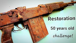 Rusty Restoration 8mm Rifle || restore antique guns