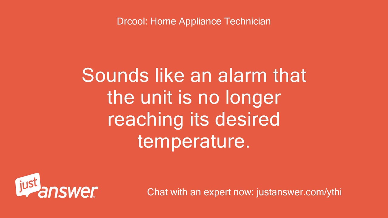 my hotpoint freezer is beeping and an amber triangle is li YouTube