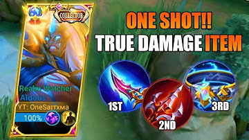 ALDOUS 1SHOT INSANE TRUE DAMAGE BUILD🔥 | ALDOUS BEST BUILD 2023