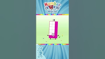 Numberblocks World - Meet Numberblock Eighteen and Learn How to Trace the Number 18 | BlueZoo Games