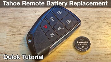 Simpele doe-het-zelf: de batterij van uw Tahoe Chevy-afstandsbediening van 2021-2025 vervangen