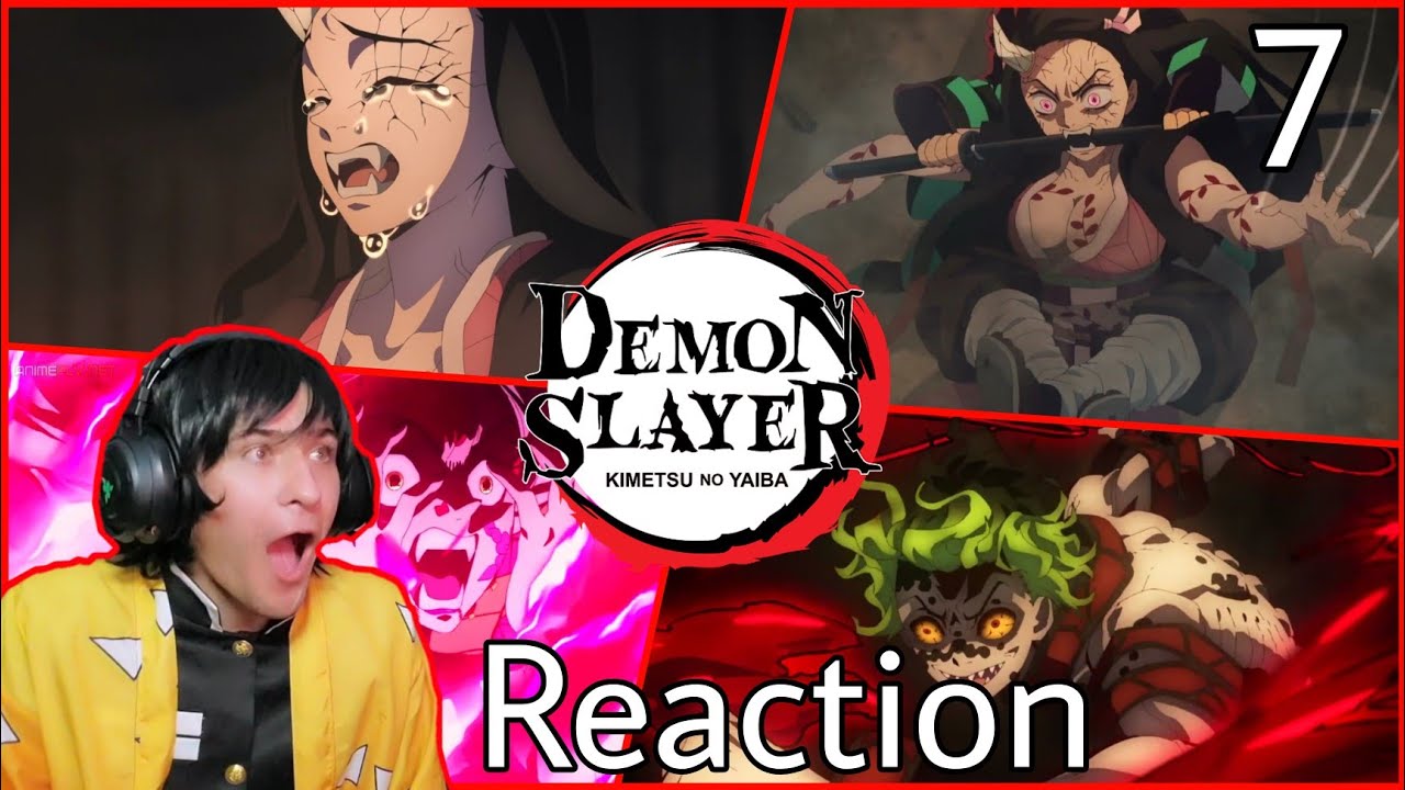 NEZUKO A ONI MAIS FORTE EM DEMON SLAYER  DAKI CHAMA GYUTARO VS UZUI REACT DEMON  SLAYER EP 7 TEMP 2 