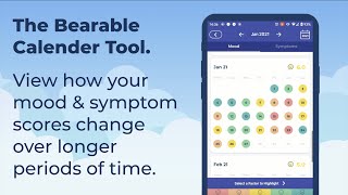 Bearable App | How To View Mood, Symptoms, and Factors on your Calendar. screenshot 4