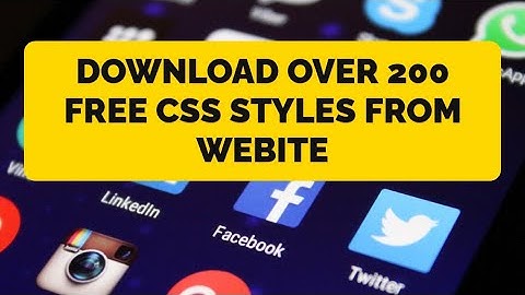 Download Over 200 Free CSS Styles from This Website