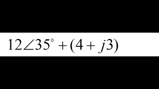 Phasor Addition and Subtraction 52