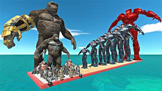 Mutant Primates & Kong vs 7 Levels of Gipsy Danger - Animal Revolt Battle Simulator screenshot 5