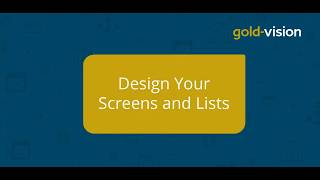 Gold-Vision 8 Screen Design