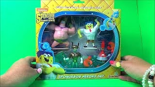 New Spongebob Heroes Toy Set Unboxing