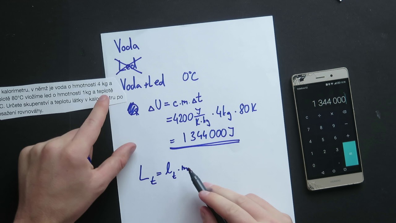 Změny skupenství - řešené příklady