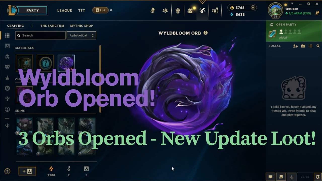 Wyldbloom Orb Unboxing in League of Legends – 3 Orbs Opened!