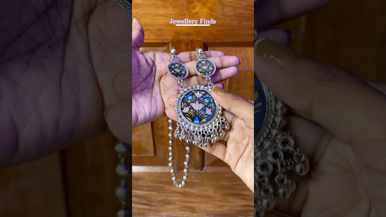 Meesho oxidised jewellery set under budget 