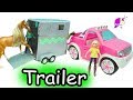 Loading Spirit Riding Free Breyer Horses Into Lori Doll Horse Truck & Trailer Set