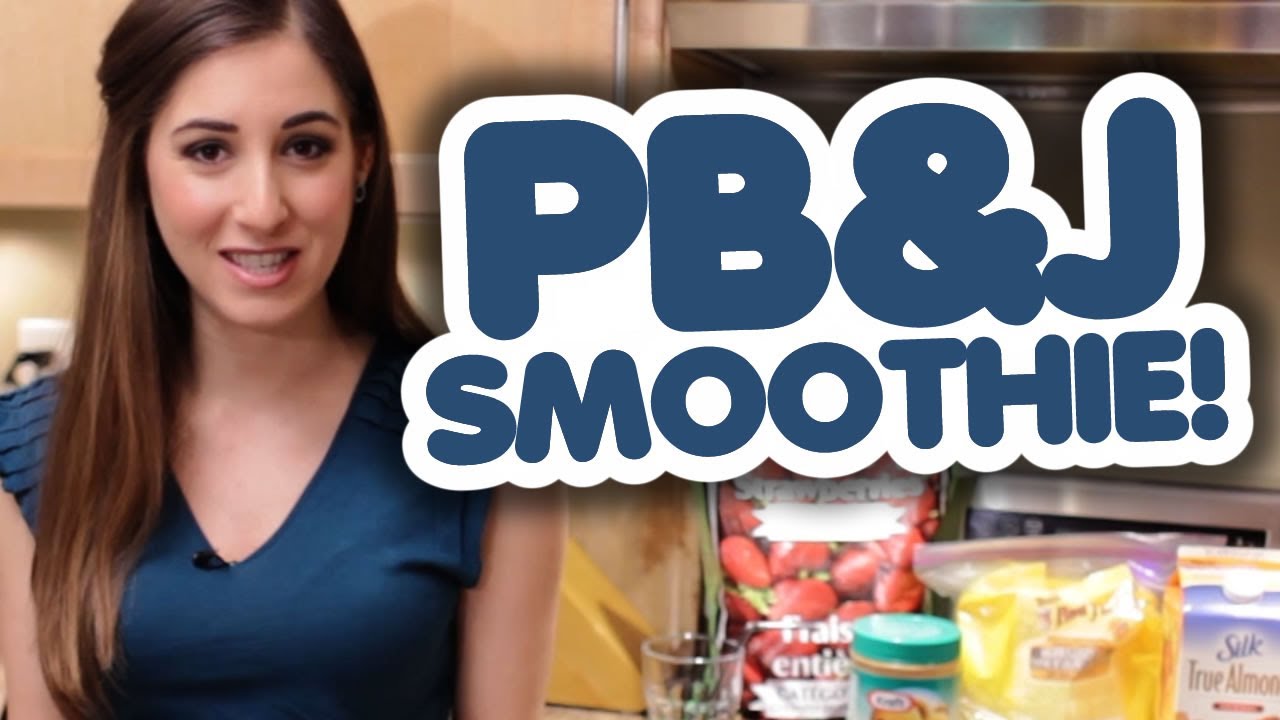 Peanut Butter & Jam Smoothie Recipe Healthy & Delicious! YouTube