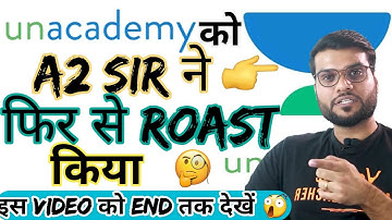 Unacademy को A2 Sir ने फिर से Roast किया | Roast by A2 Motivation | Arvind Arora Show fect |