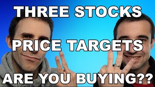 3 Stocks I'm WATCHING... Price Targets Are SET... Are You Buying these 3 Dividend Income Stocks??
