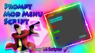 Lazy GG Scripter - Prompt Mod Menu Script Template Available For Download