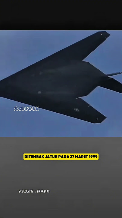 F-117 Nighthawk Stealth Fighter Jet Shot Down #military #aviation