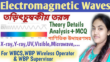 Electromagnetic Waves in Bengali|Electromagnetic Spectrum for WBCS|Infrared,Radio,UV,Microwave,X-ray