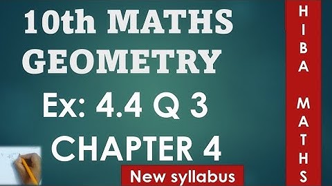 class 10th maths chapter 4 exercise 4.4 question 3 tn samacheer hiba maths