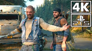 DAYS GONE 酔っ払いがゾンビの大群と戦い始めるカットシーン [4K PS5] screenshot 3