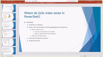 GUIs in PowerShell