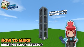 How to Make Multiple Floor Elevator / Lift | Mini World Creata | Tutorial