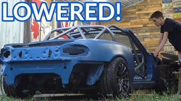 NA MIATA DIY TOP HATS & DIY BILSTEIN COILOVERS | We finally got the LS Miata Lowered!