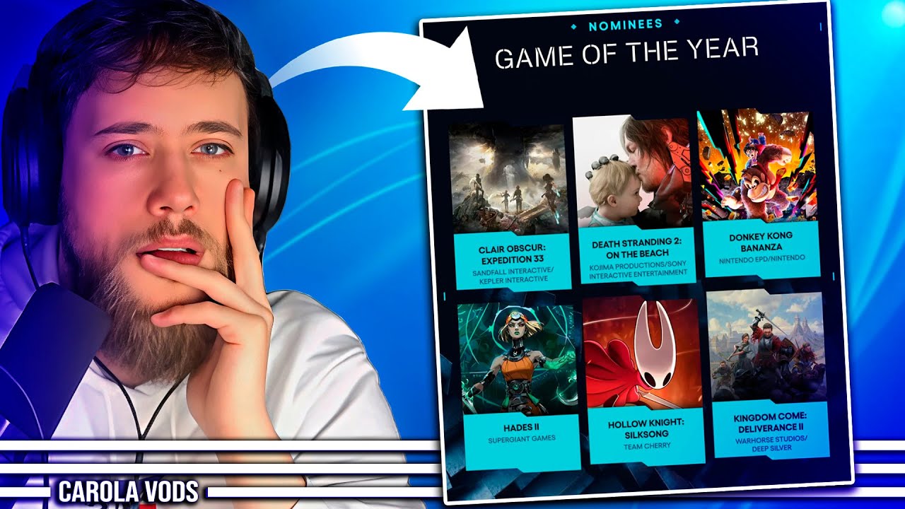 Mis votos a los Goty 2025 ✅ The Game Awards 🎮 CAROLA