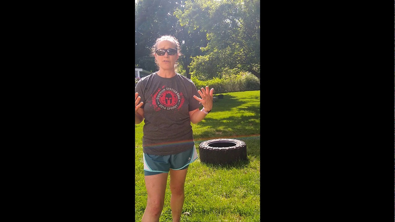 How to do the tire-flip obstacle
