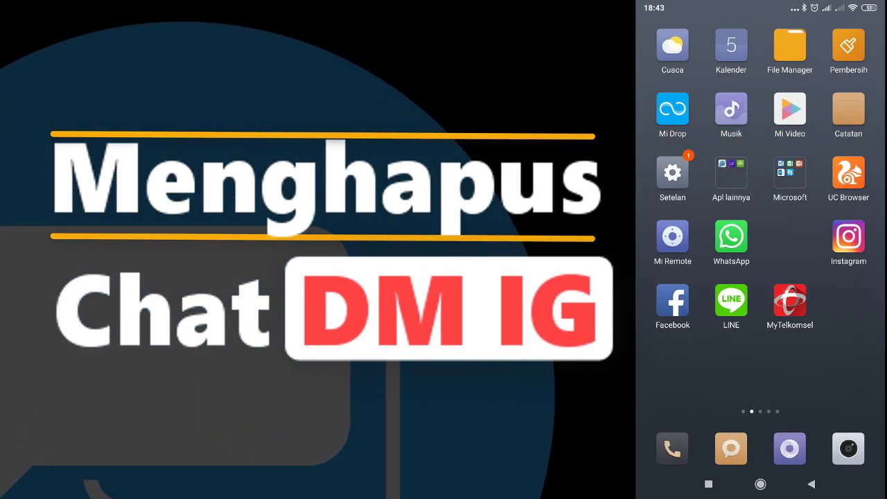 Cara Menghapus Chat Dm Di Instagram Youtube