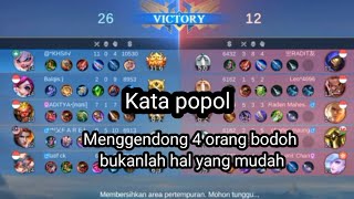 inilah ketika popol dan Kupa menggendong 4 orang Bodoh