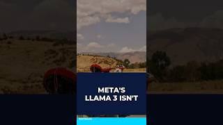 Meta's Llama 3 Isn't Actually Open Source #Shorts