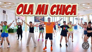 OLA MI CHICA| ZUMBA DANCE| EASY DANCE STEPS| DC RY FITNESS CHANNEL
