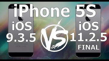 iPhone 5S : Retro Firmware Speed Test iOS 9.3.5 vs iOS 11.2.5